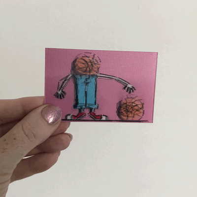 Business card introduction pack with 50 custom lenticular cards