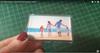 3D Fridge Magnet - Family on a beach