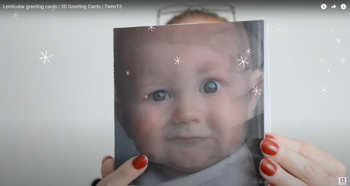 3D Greeting Card - New born Baby