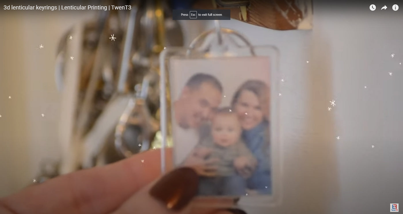 3d Keyring - 2 image Flip