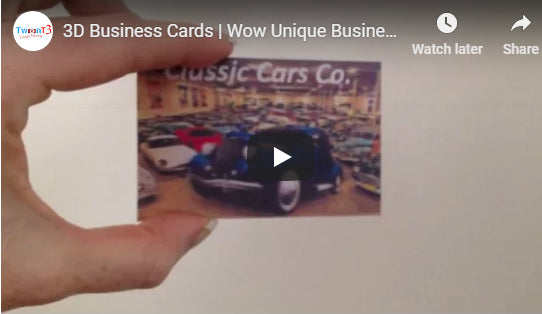3D lenticular business cards 