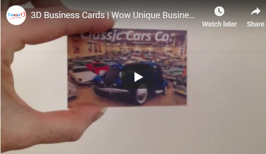 3D lenticular business cards 