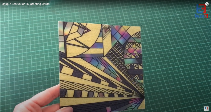 3D Greeting Card - Abstract