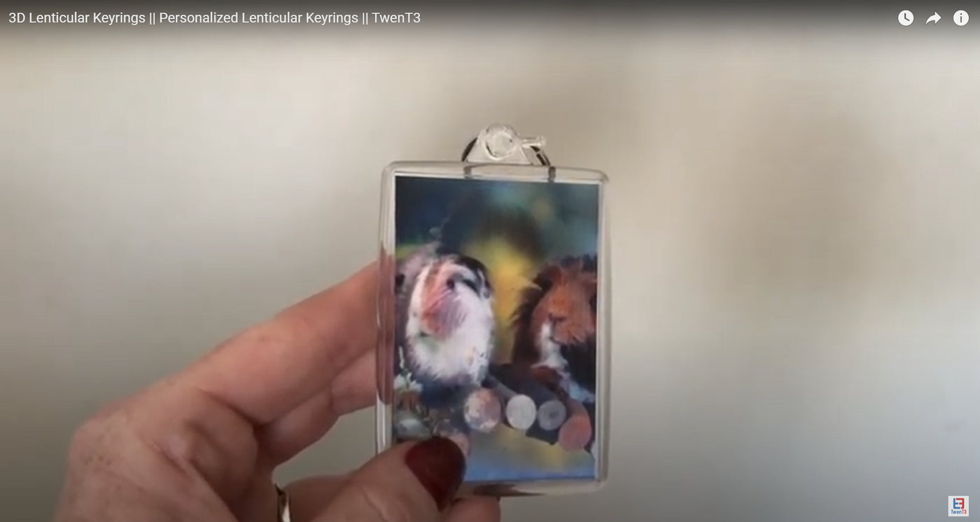 Lenticular 3D Keyring