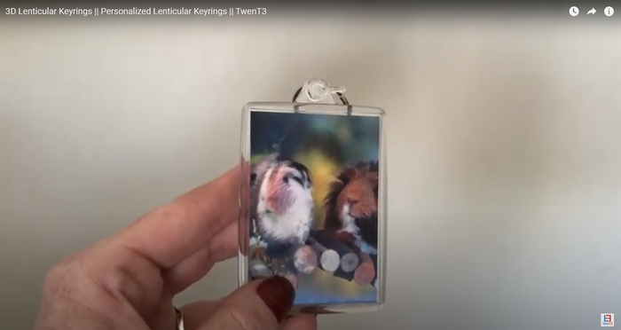 Lenticular 3D Keyring
