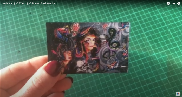 Lenticular Business Cards - 3D Tattoo