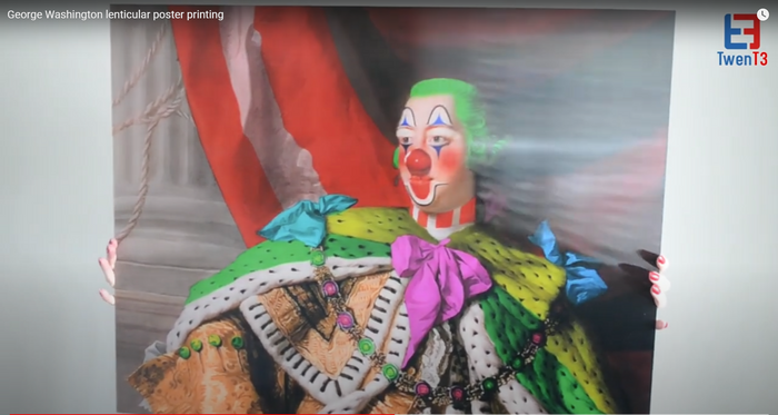 Lenticular Poster George Washington Flip