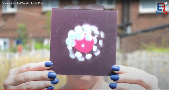 Lenticular Print - Animated Virus