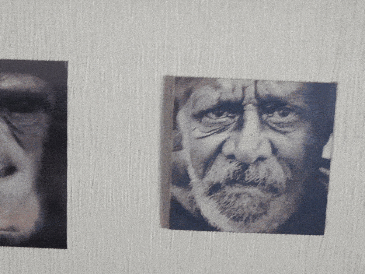 Lenticular photography of a man