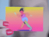 Man walking animation business card