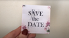 Elegant Save the Date Wedding Invitations