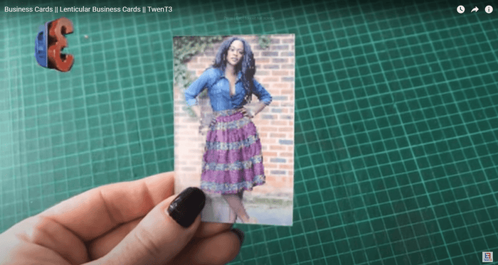 Personalised 3d business cards