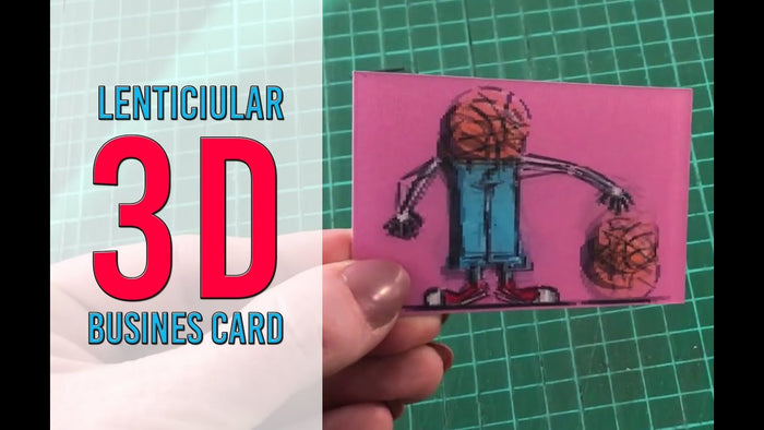 moving business cards by TwenT3 UK, animated lenticular cards