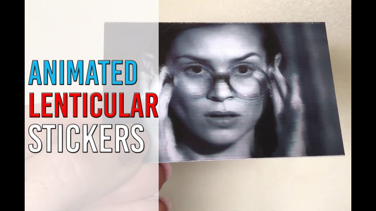 lenticular stickers by TwenT3 UK, custom 3D flip labels