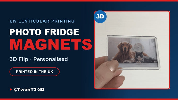 3d fridge magnets by TwenT3 UK, custom lenticular photo magnets