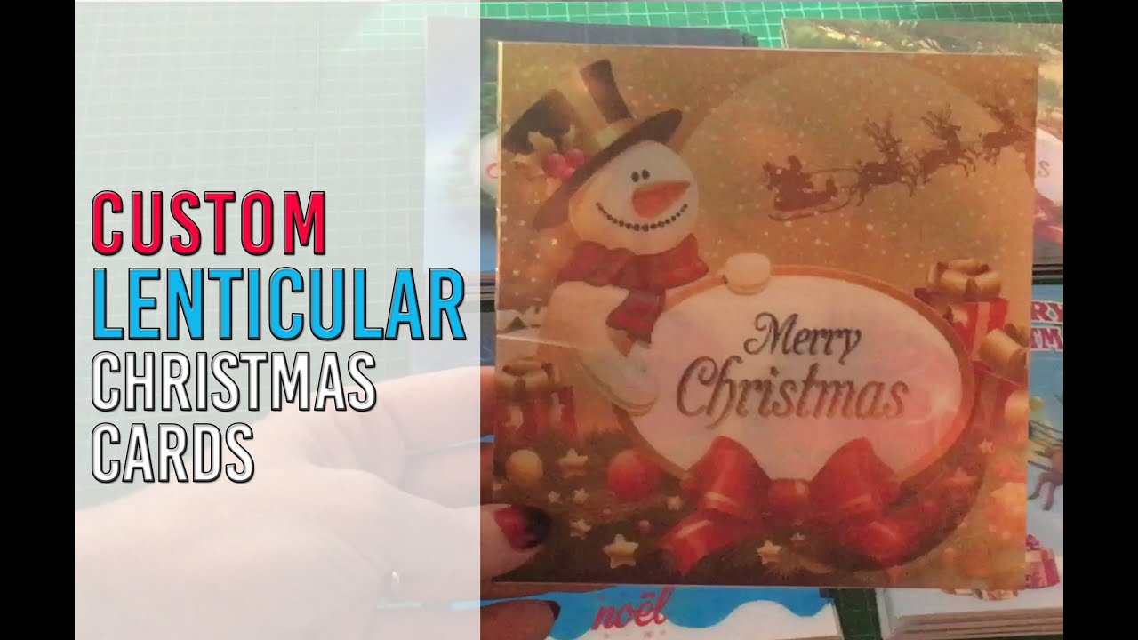 3d christmas cards by TwenT3 UK, lenticular festive greeting cards