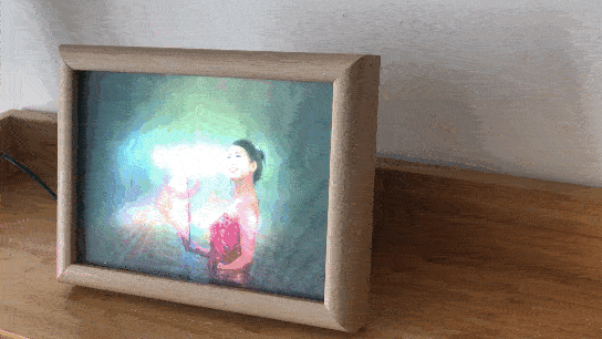 Backlit lightbox frame