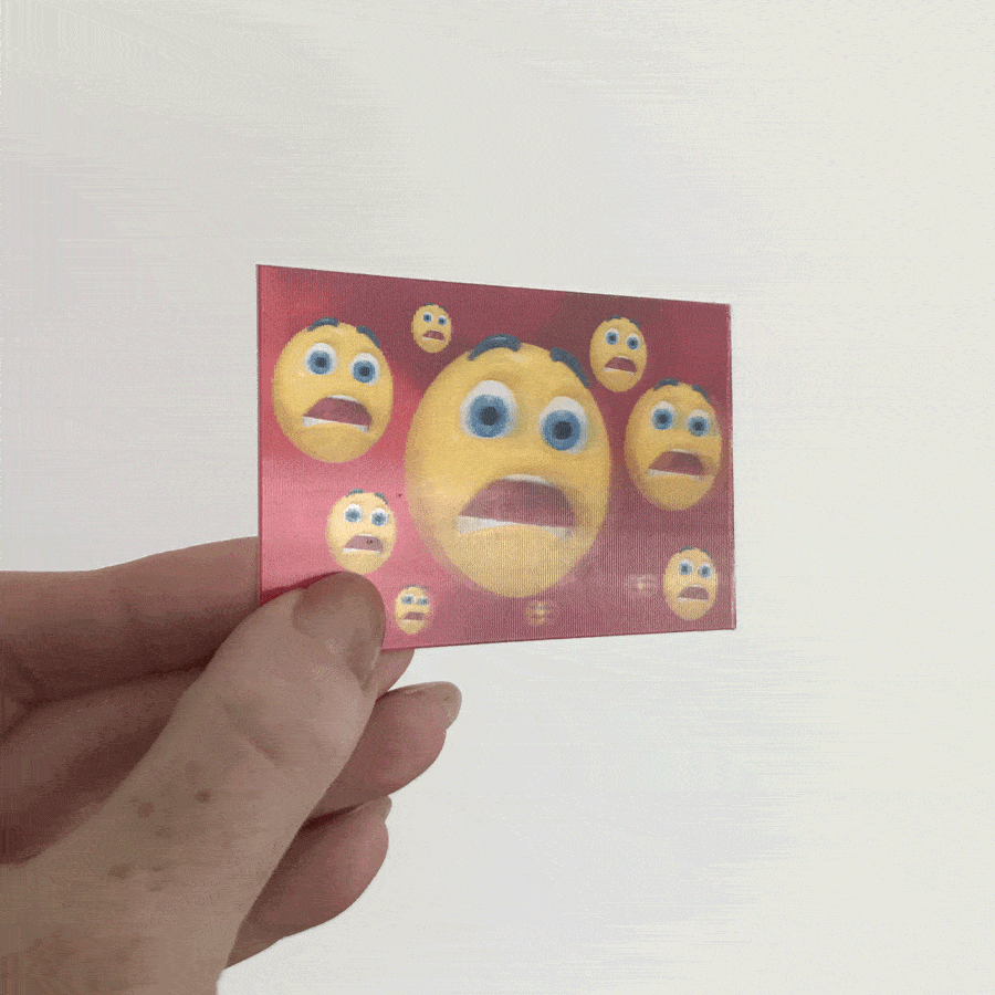 Layered 3D Lenticular Business Cards